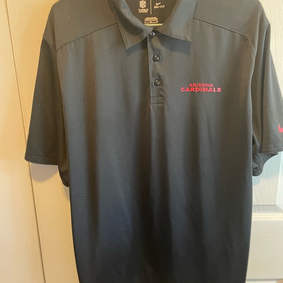 Nike NFL Arizona Cardinals Polo Dri-Fit On Field Apparel Size Large L Men’s - Picture 11 of 12